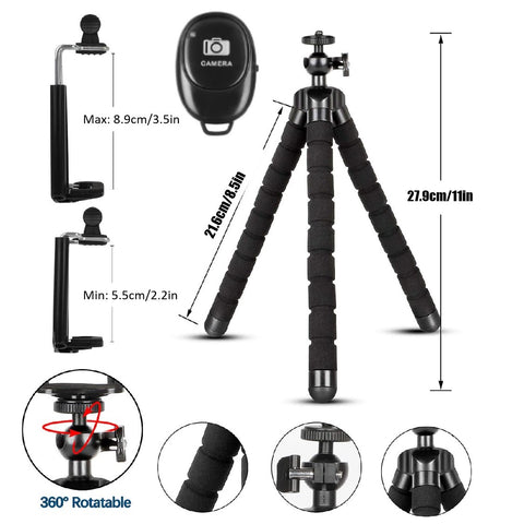 Universal Gopro Accessories Phone Holder Tripod Selfie Remote Shutter