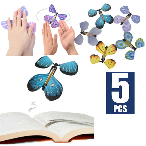 5Pcs Magic Flying Butterfly Greeting Card Surprise Gift Box