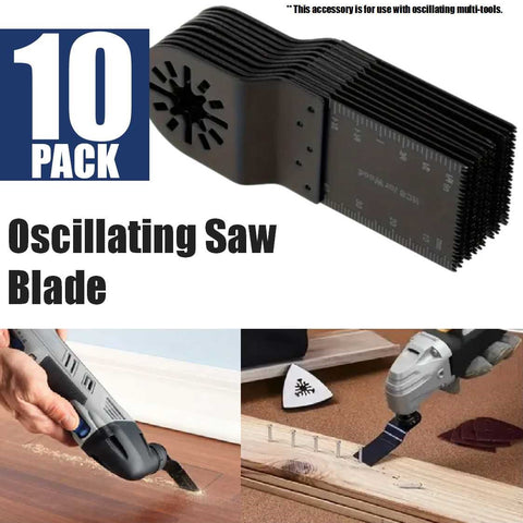 10 Pack Oscillating Tool Blade Set Universal Multi-Purpose Blade