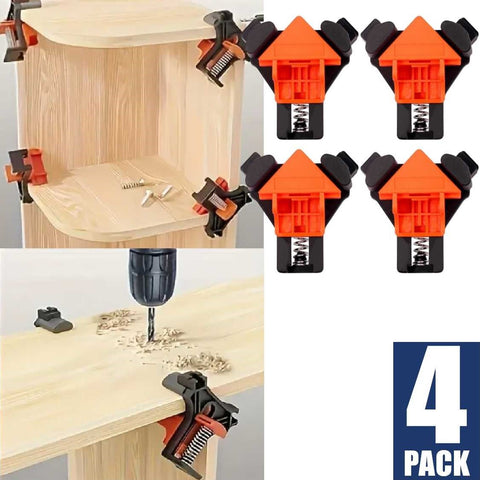 4pcs Adjustable Corner 90° Woodworking Corner Clips Right Angle Clip Fixer