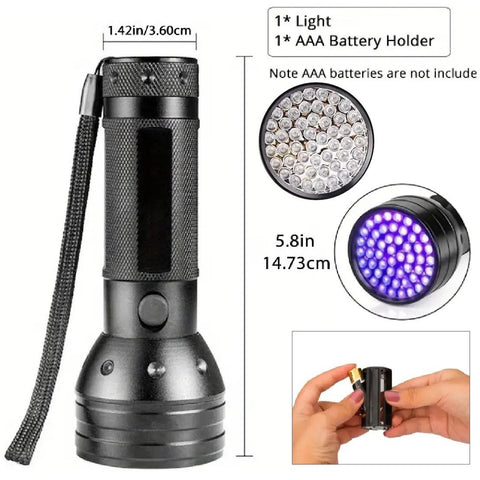 UV Torch Light Blacklight 51 LED 395 nM Detector Pet Urine Stains