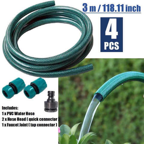Water Hose Leakproof Plastic Anti-rust Portable High-Pressure Pipe for Garden 3M