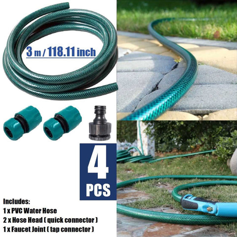 Water Hose Leakproof Plastic Anti-rust Portable High-Pressure Pipe for Garden 3M