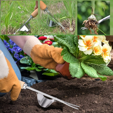 Stainless steel Garden Weed Puller Tool Unique Lever Design Weed Removal tool