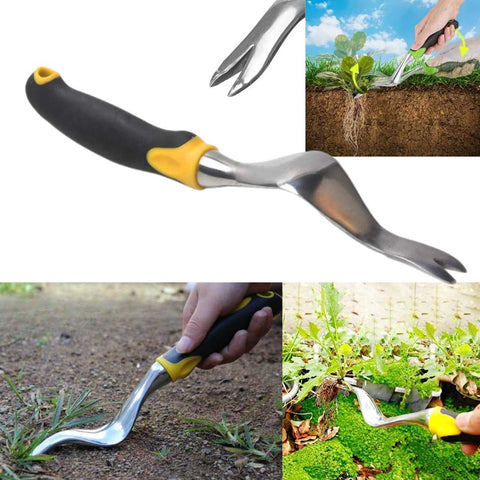 Heavy Duty Aluminum Alloy Weeder Tool for Removing Weeds and Roots
