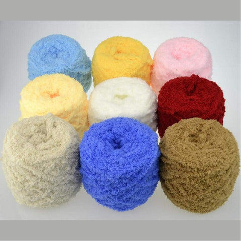 Ultra Soft Coral Fleece Yarn Knitting Yarn 5 Rolls 100g/Roll Colour-21