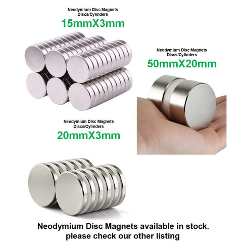 Neodymium Disc Magnet 15mm x 1mm -20pcs