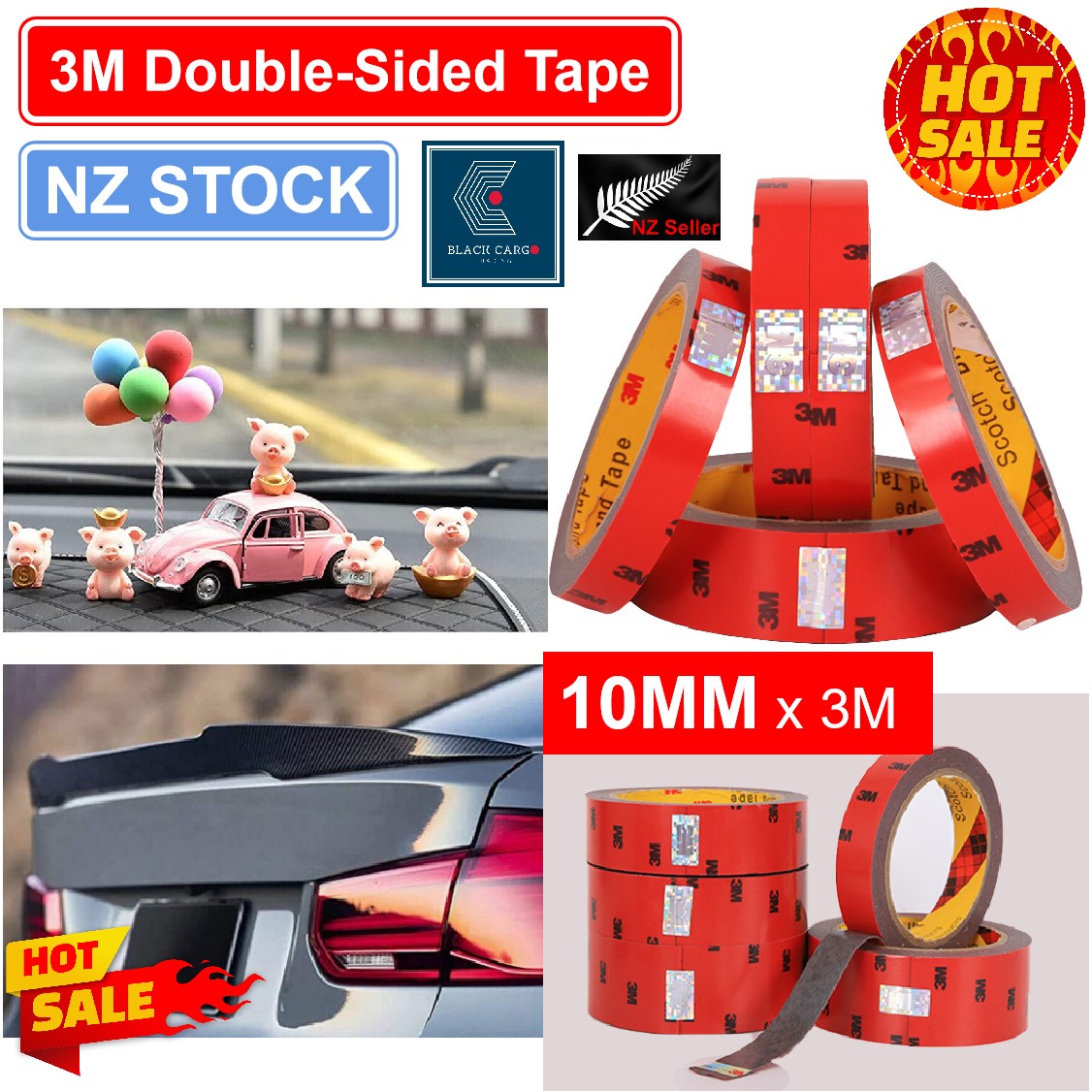 3M Double-Sided Tape 10mm x 3meter - Referdeal