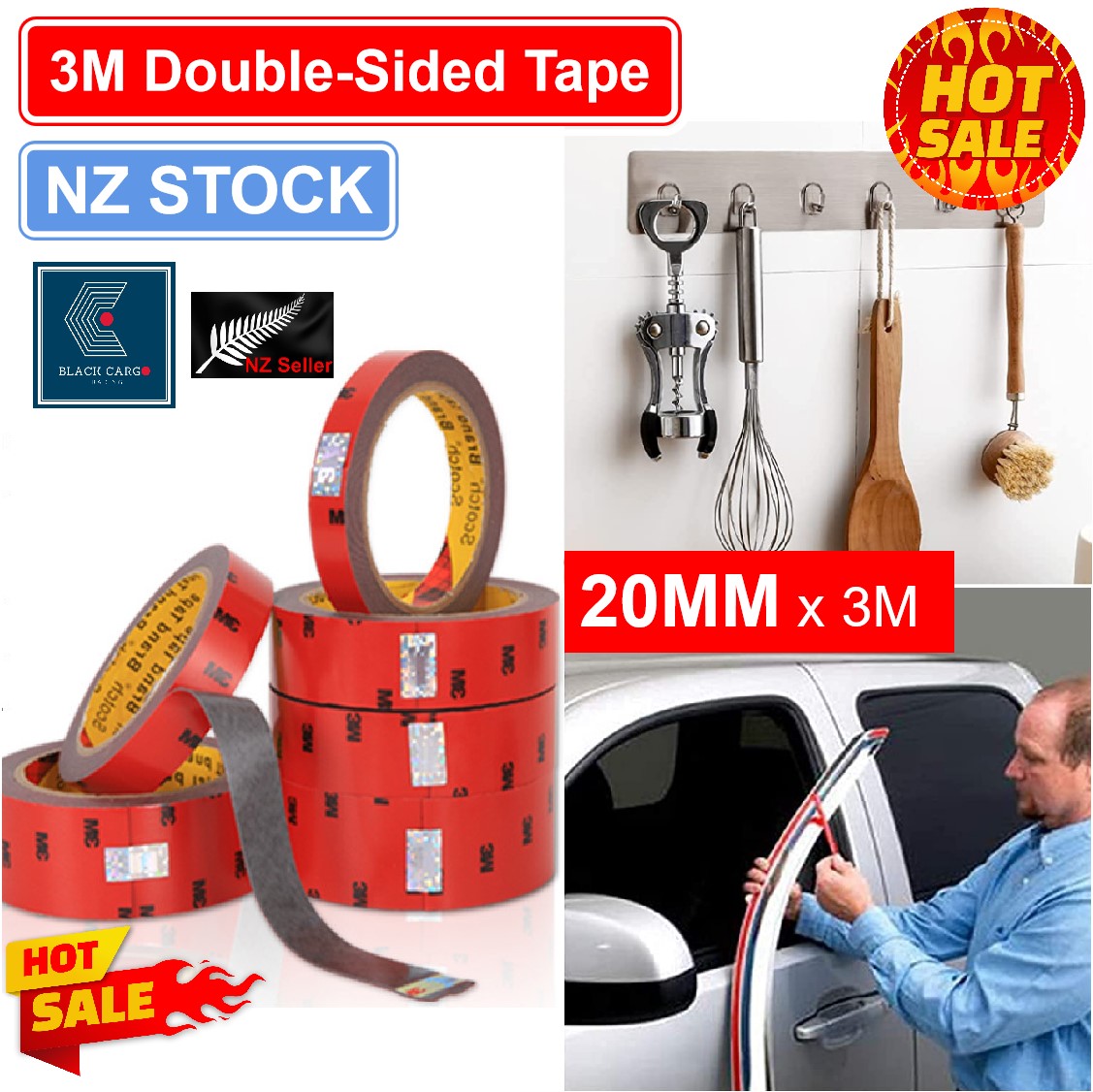 3M Double-Sided Tape 20mm x 3meter - Referdeal