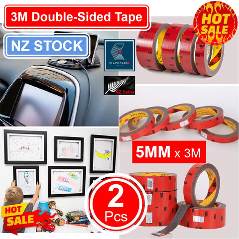 3M Double-Sided Tape 5mm x 3meter 2Pcs - Referdeal