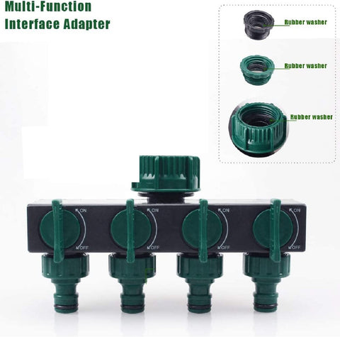 4 Way Tap Adaptor ABS