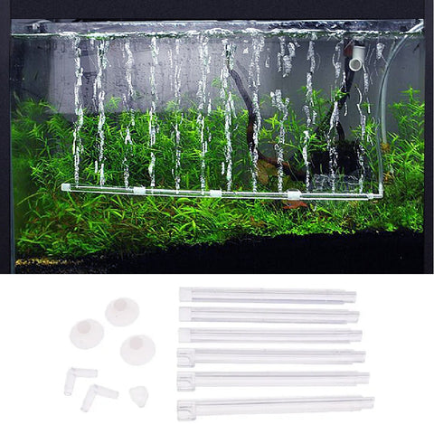 Aquarium Fish Tank Pump Air Stone Bubble Bar Strip Curtain Diffuser Aerator Tube - Referdeal