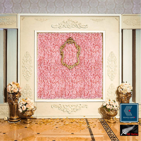 Artificial Flower Wall Panel Pink Silk Flowers String Home Party Wedding Decoration - Referdeal