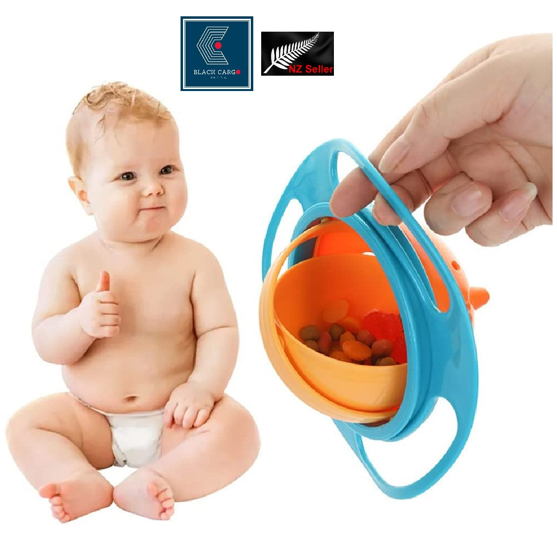 Baby Kids Bowl Balance Bowl Gyro Bowl - Referdeal