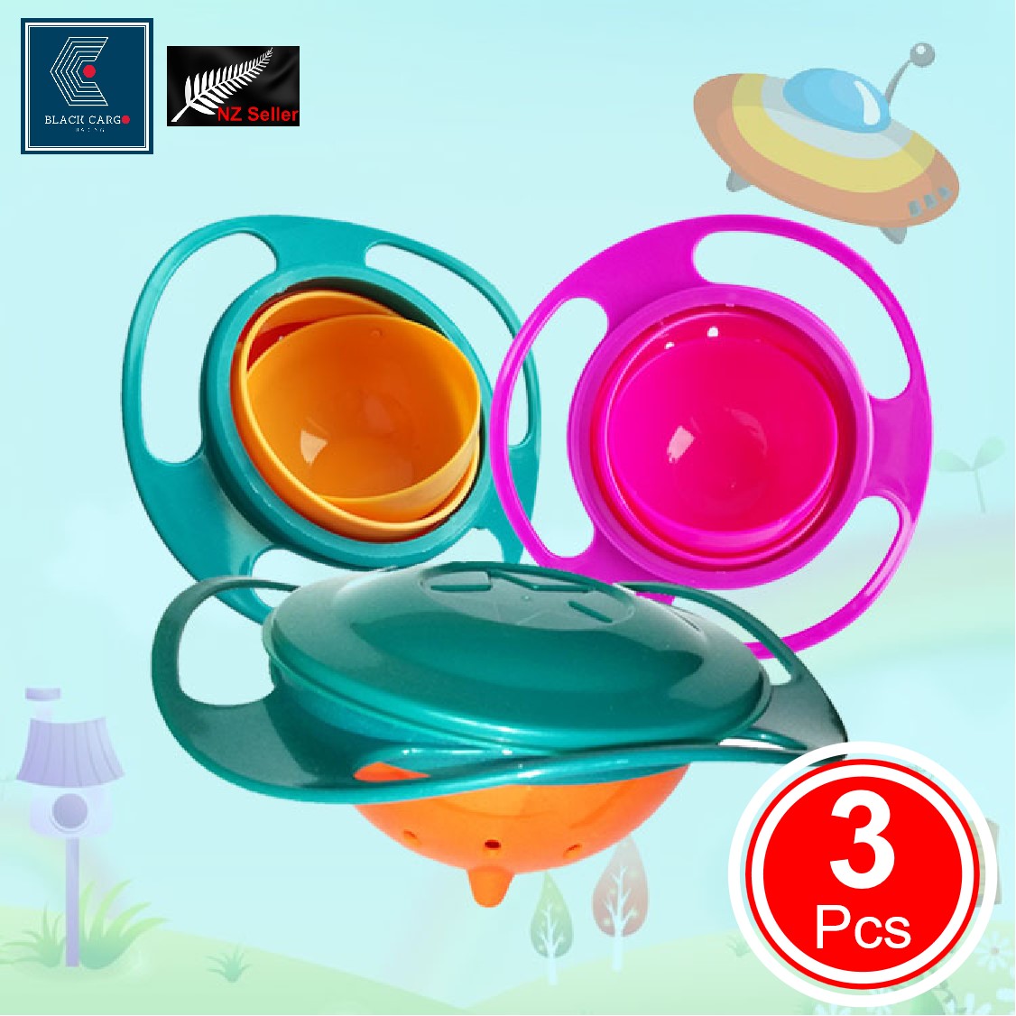 Baby Kids Bowl Balance Bowl Gyro Bowl - Referdeal