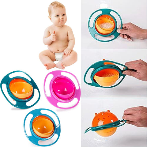 Baby Kids Bowl Balance Bowl Gyro Bowl - Referdeal