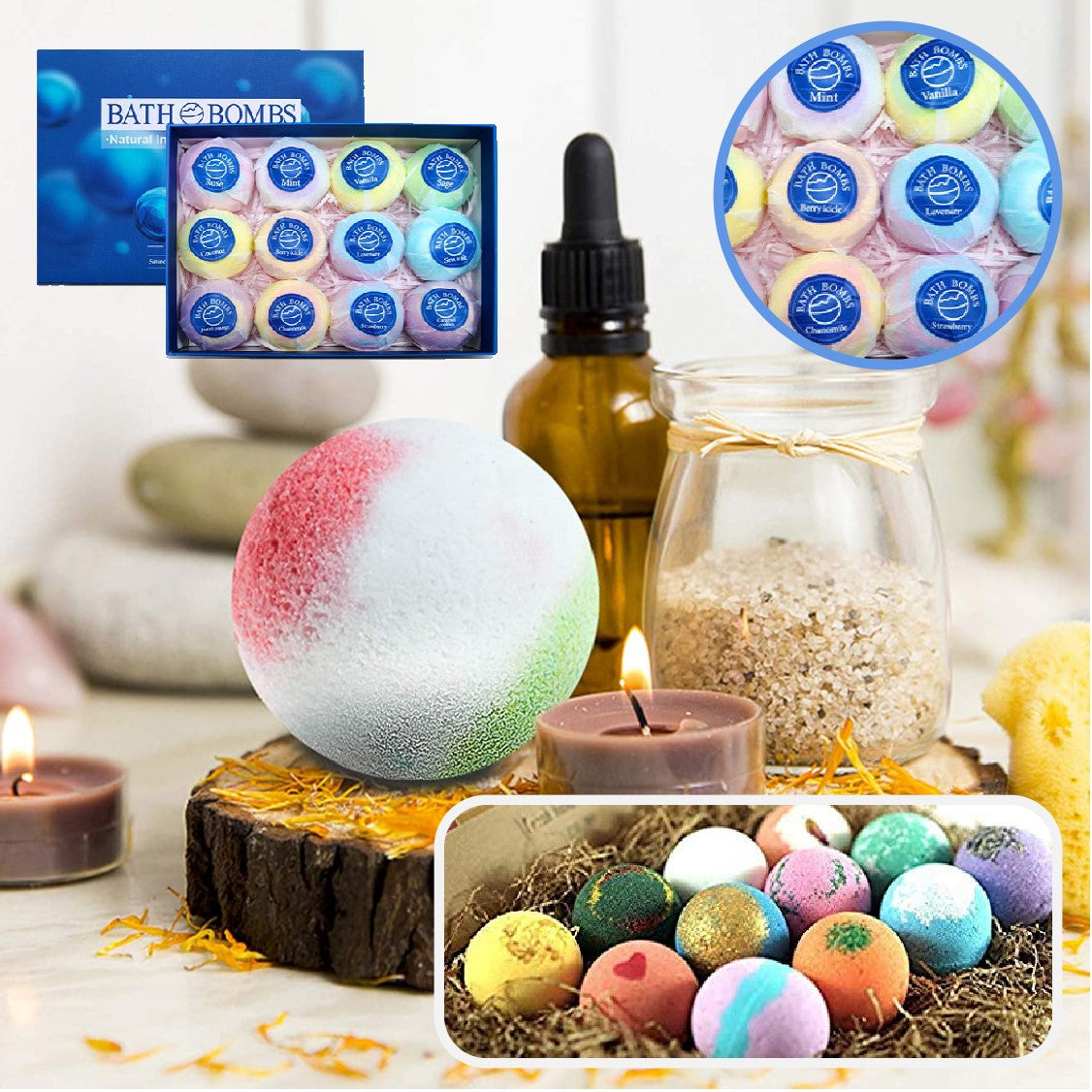 Bath Bomb Gift Set 12Pcs - Referdeal