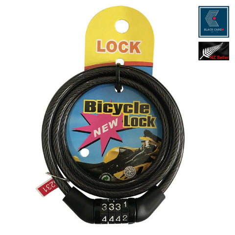 Bike Lock Door Lock Strong Steel Heavy Duty Security 4 Digit Number Lock 120 cm - Referdeal