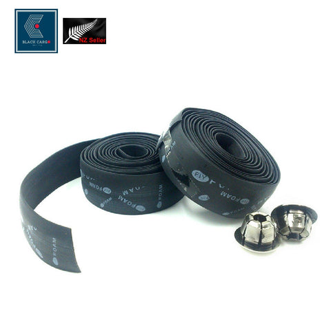 Bike Bicycle Handlebar Tape Black 2Pcs - Referdeal