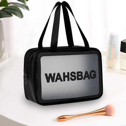 Large Capacity Makeup Bag Matte Cosmetic Bag Translucent Travel Toiletries Bag