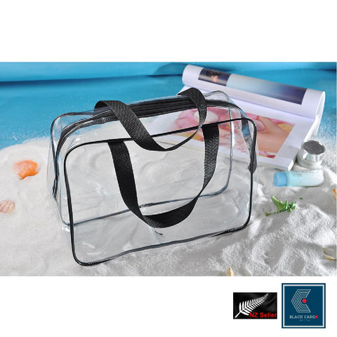 Clear Cosmetic Bags Travel Toiletry Bags Zipper Makeup Bag 3Pcs - Referdeal