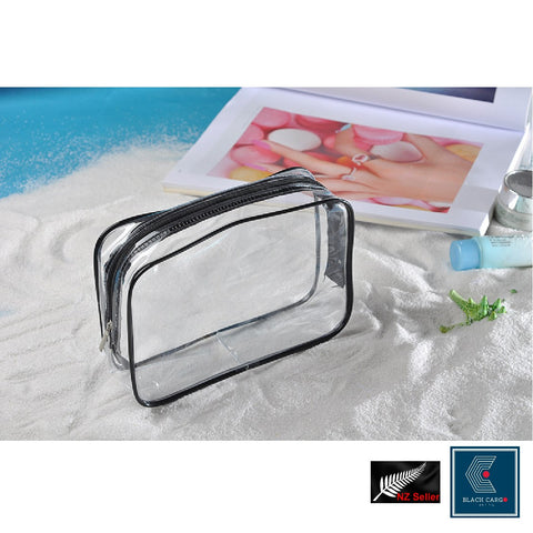 Clear Cosmetic Bags Travel Toiletry Bags Zipper Makeup Bag 3Pcs - Referdeal