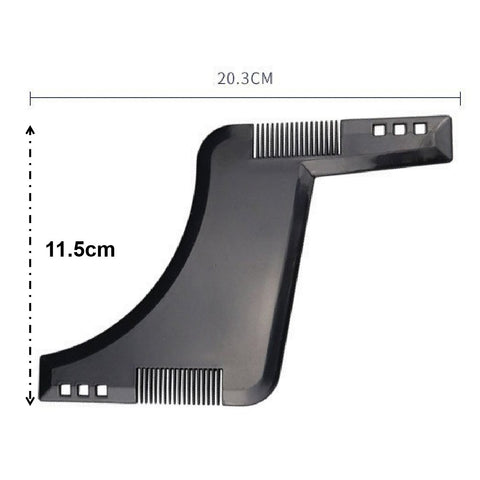2 Pcs Beard Shaping Tool Comb Beard Template Comb Beard Styling Shaper