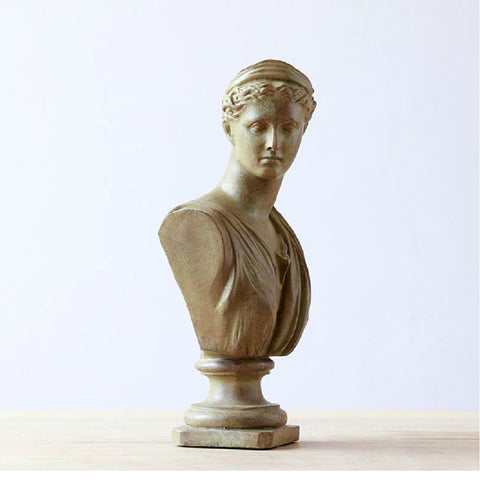 Bust Classical Statue Roman Sculpture Modern Figurine Athena Statue