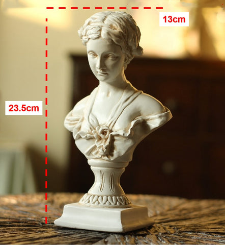 Venus De Milo Bust Statue Home Decor Sculpture Resin Figurine