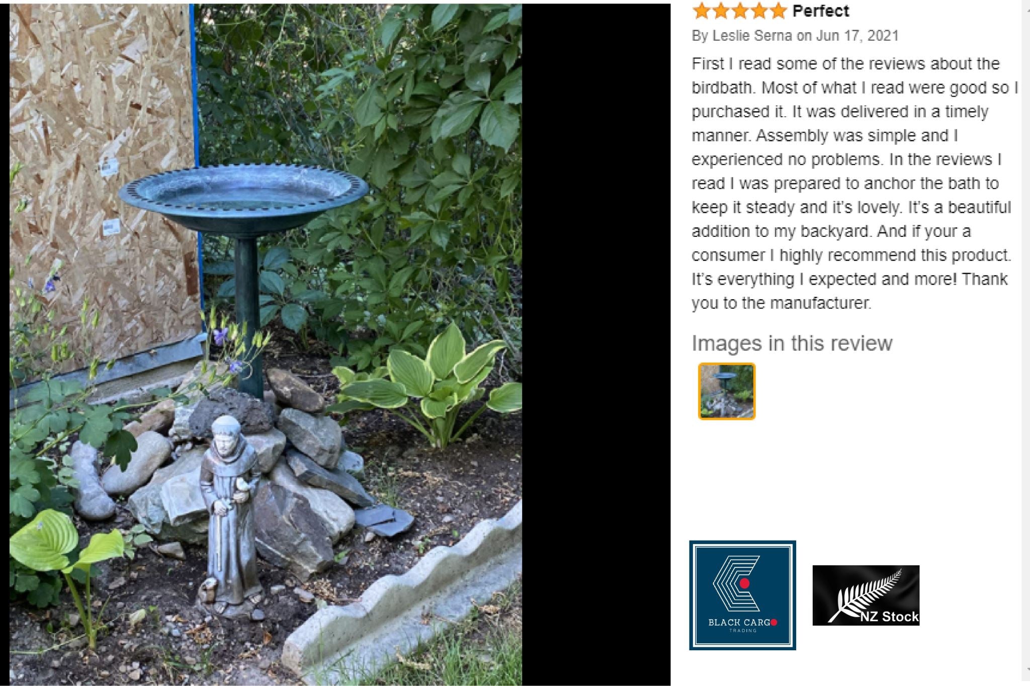 Bird Bath Feeder Garden Ornament - Referdeal