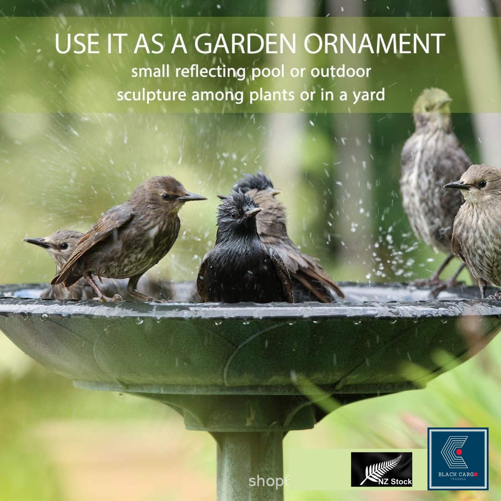 Bird Bath Feeder Garden Ornament - Referdeal