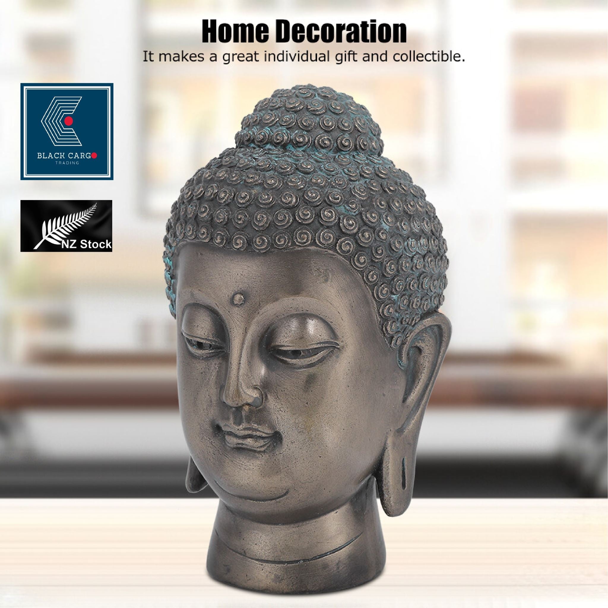 Buddha Head Statue Figurine Ornament - Referdeal