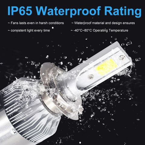 9005 HB3 LED Headlight Bulb Pair - C6 Max