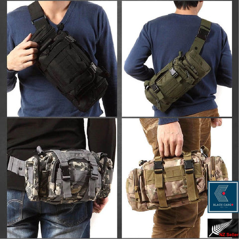 Military Tactical Paintball Gun equipment Ammo Tramping Pack Back carry Bag