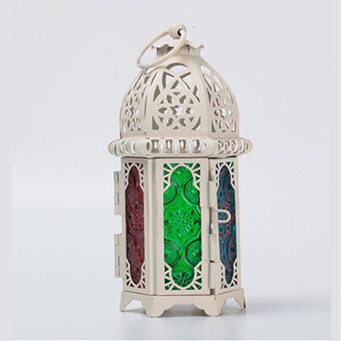 Vintage Candle Holder Candle Lantern Moroccan Style Table Decor Hanging Lamp