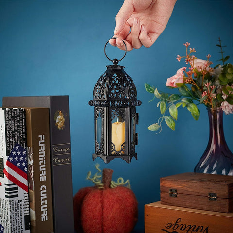 Vintage Candle Holder Candle Lantern Moroccan Style Table Decor Hanging Lamp