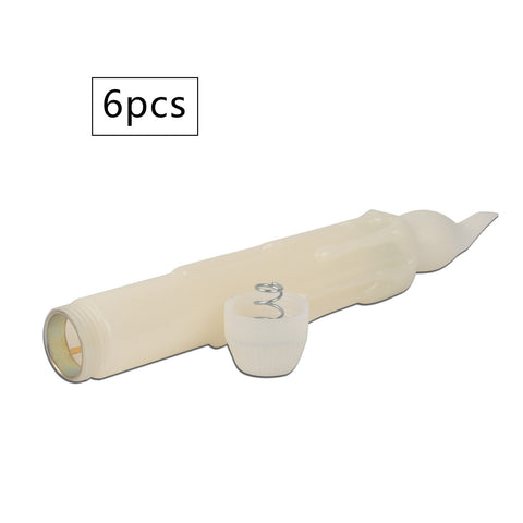 6Pcs Flameless LED Taper Candles Flickering Candles Lights with Remote
