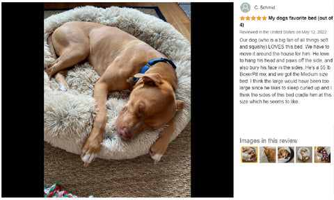 Modern Soft Plush Round Pet Bed for Cats Dog Bed  -Size Medium