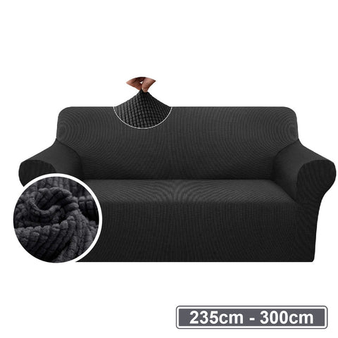 Couch Cover Black 4 Seaters