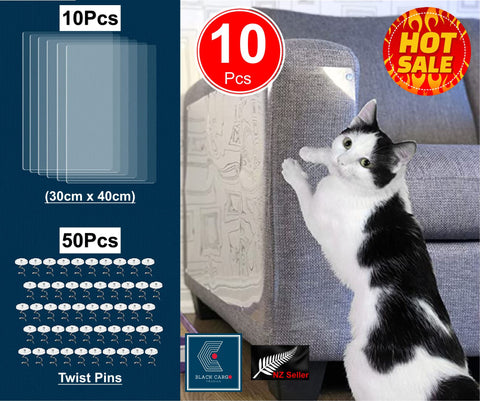 10Pcs Couch Protector for Cats, Anti Scratch Furniture Protector 40cm x 30cm