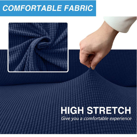 Couch Cover Navy Blue 2 Seaters