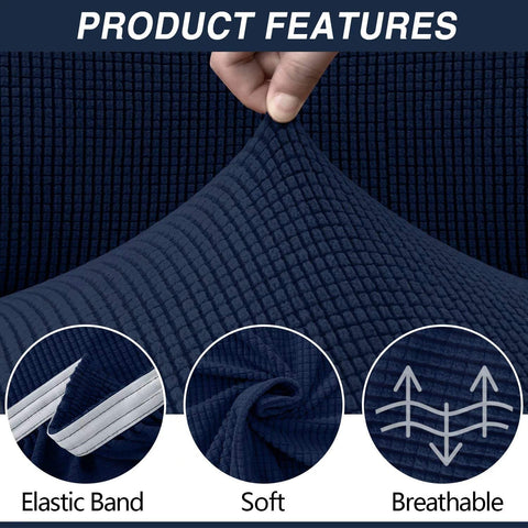 Couch Cover Navy Blue 4 Seaters