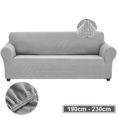 Couch Cover Light Grey 3 Seaters