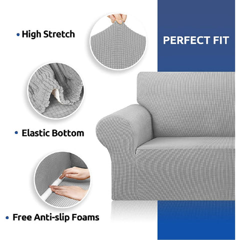 Couch Cover Light Grey 2 Seaters