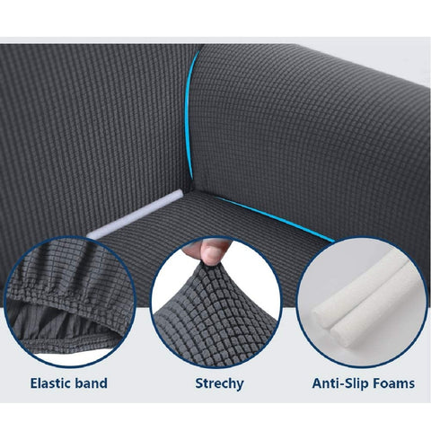 Couch Cover Light Grey 2 Seaters