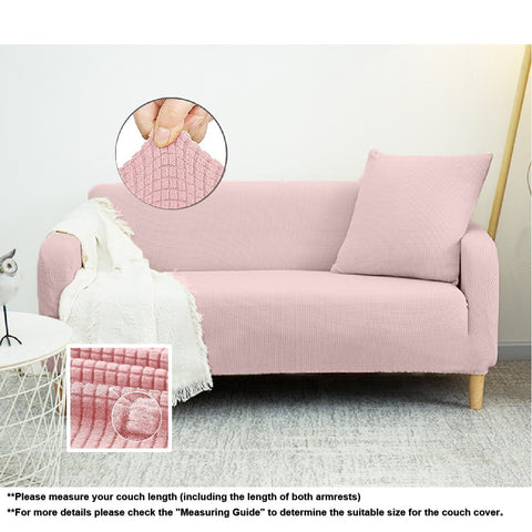 Couch Cover Peach Pink 2 Seaters