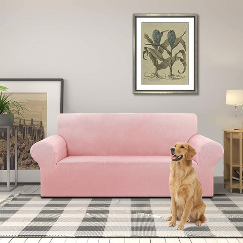 Couch Cover Peach Pink 2 Seaters