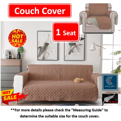 Couch Cover Brown 1 Seater