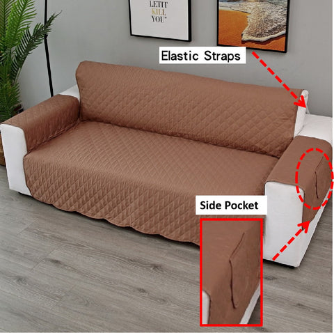 Couch Cover Brown 2 Seaters