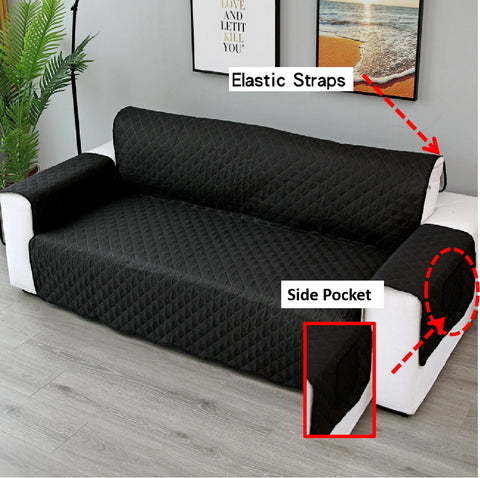 Couch Cover Black 1 Seater